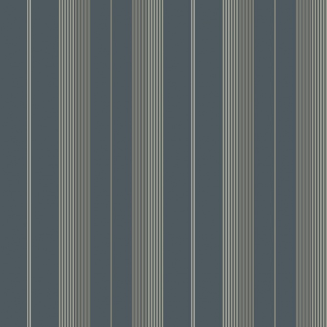 Papel pintado rayas clásicas azul oscuro - RAVENA 04 | MURAKE - 203230