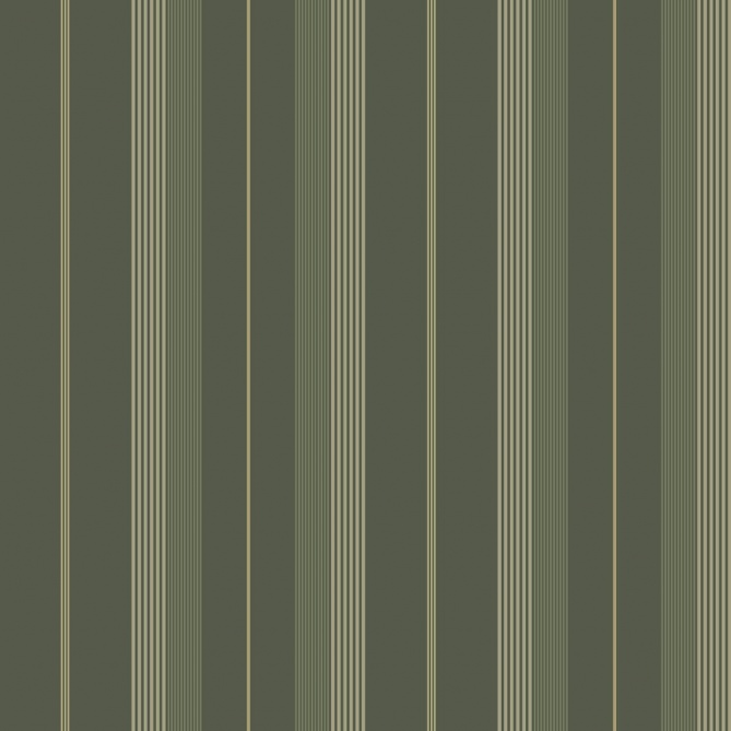 Papel pintado rayas clásicas verde oscuro - RAVENA 05 | MURAKE - 203231