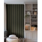 Papel pintado rayas clásicas negro y verde - RAVENA 06 | MURAKE - 203232