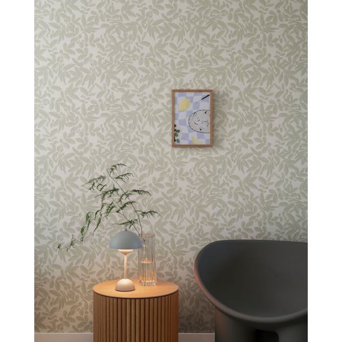 Papel pintado hojas verde claro - FOLVIA 01 | MURAKE - 203233