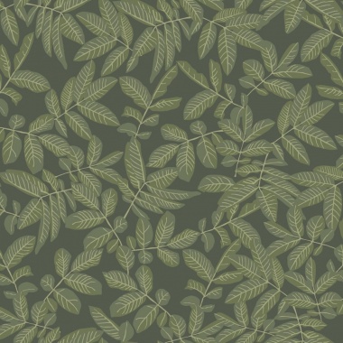 Papel pintado hojas verde oscuro - FOLVIA 03 | MURAKE - 203235