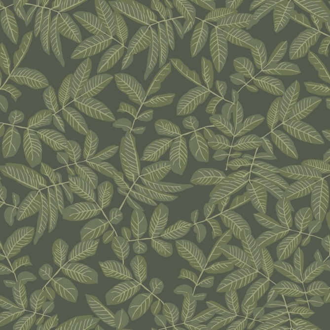 Papel pintado hojas verde oscuro - FOLVIA 03 | MURAKE - 203235