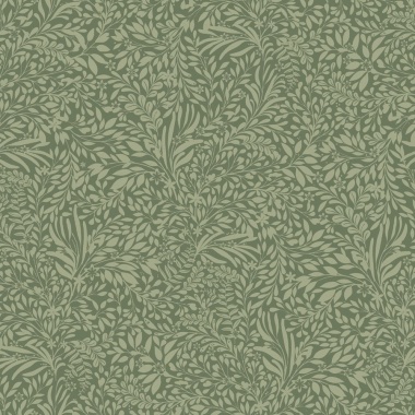 Papel pintado pequeñas hojas verde - SILVENA 03 | MURAKE - 203239