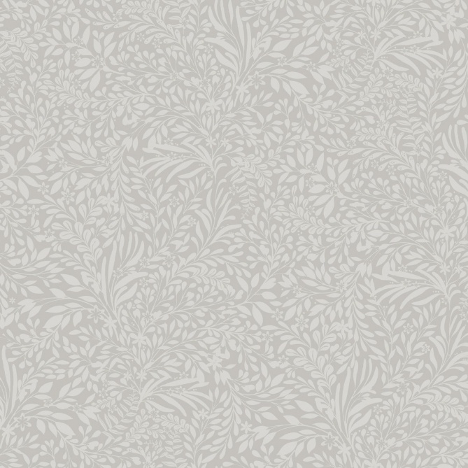 Papel pintado pequeñas hojas gris claro - SILVENA 04 | MURAKE - 203240