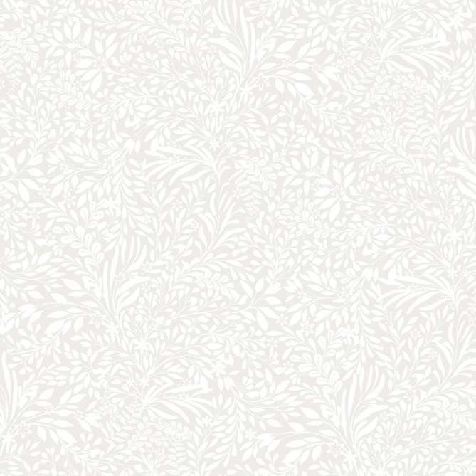 Papel pintado pequeñas hojas blanco roto - SILVENA 05 | MURAKE - 203241