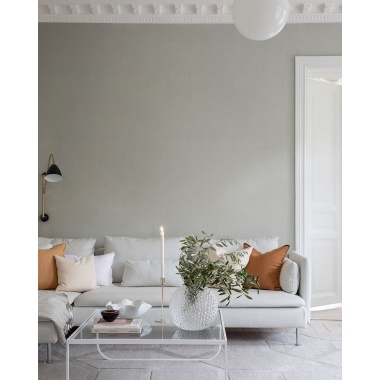 Papel pintado liso efecto textil gris perla - JUTARIA 04 | MURAKE - 203248