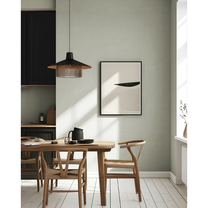 Papel pintado liso efecto textil gris cálido - JUTARIA 05 | MURAKE - 203249
