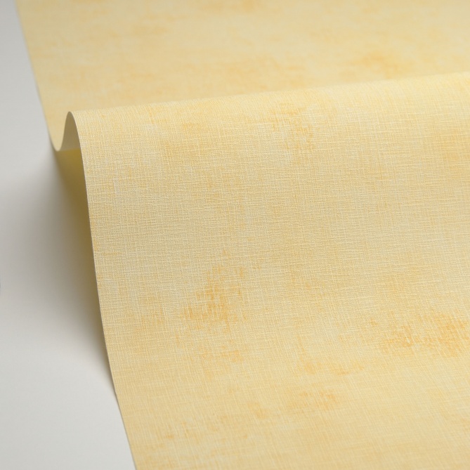 Papel pintado efecto textil amarillo mantequilla - TRAMIA 12 | MURAKE - 880414
