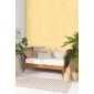 Papel pintado efecto textil amarillo mantequilla - TRAMIA 12 | MURAKE - 880414