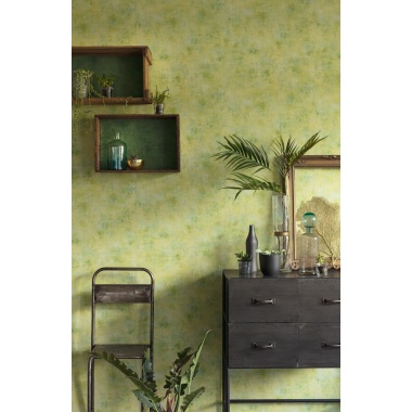 Papel pintado efecto textil verde azulado - TRAMIA 20 | MURAKE - 880422