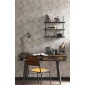 Papel pintado efecto textil gris cemento oscuro - TRAMIA 24 | MURAKE - 880426