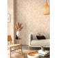 Papel pintado efecto textil beige rosado - TRAMIA METAL 06 | MURAKE - 880449