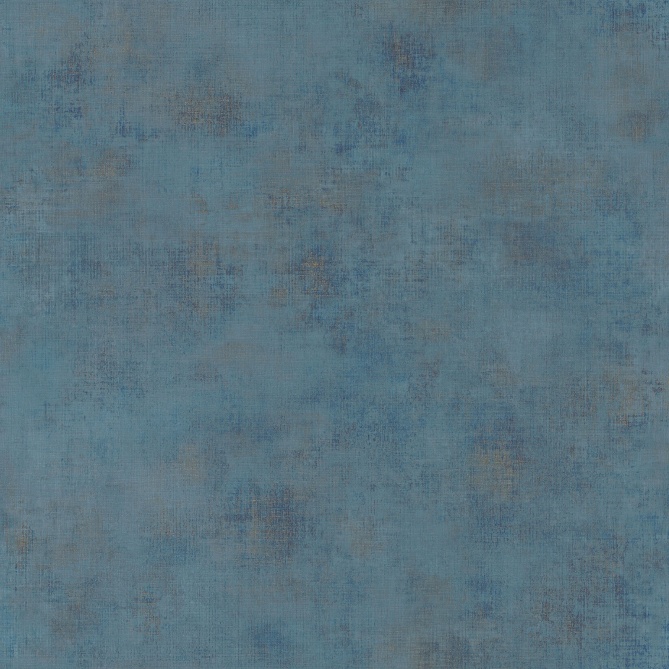 Papel pintado efecto textil azul pavo real - TRAMIA METAL 13 | MURAKE - 880456