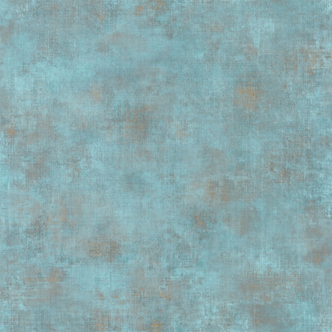 Papel pintado efecto textil turquesa - TRAMIA METAL 14 | MURAKE - 880457