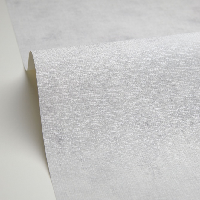 Papel pintado efecto textil gris claro - TRAMIA METAL 17 | MURAKE - 880460