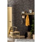Papel pintado efecto textil antracita - TRAMIA METAL 18 | MURAKE - 880461