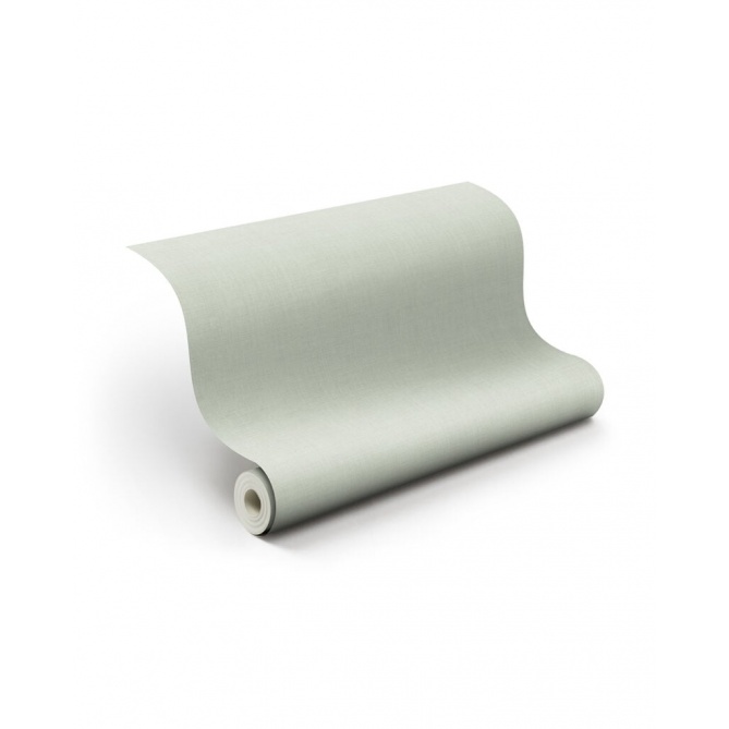 Papel pintado verde grisáceo efecto lino - JUTARIA 07 - 203251