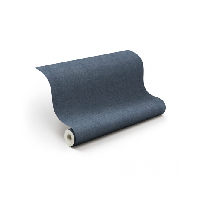 Papel pintado azul oscuro efecto lino - JUTARIA 13 | MURAKE - 203257