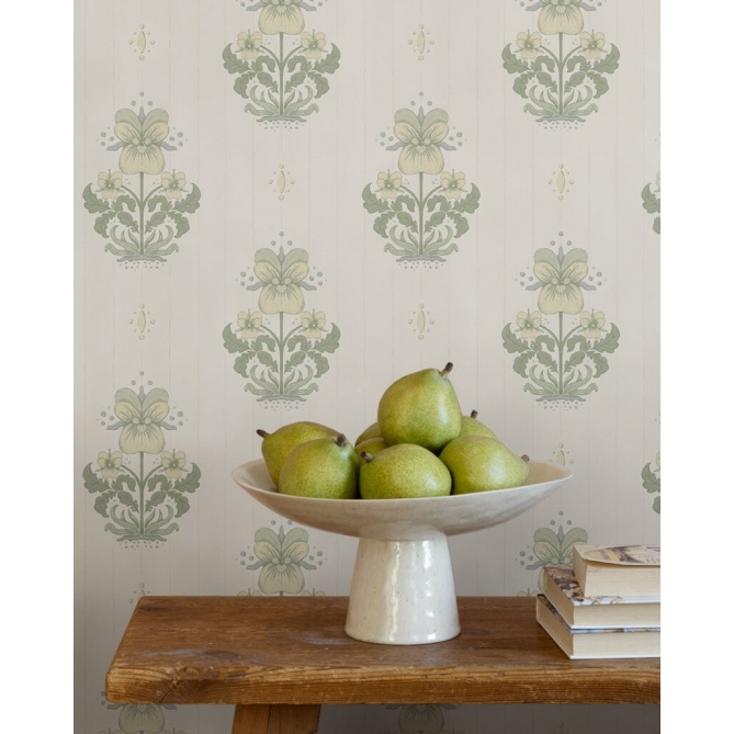 Papel pintado pensamientos verde - VIOLENA 01 | MURAKE - 203273