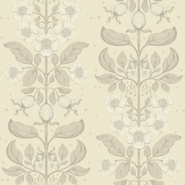 Papel pintado rosas silvestres beige claro - ROSANEA 01 | MURAKE - 203277