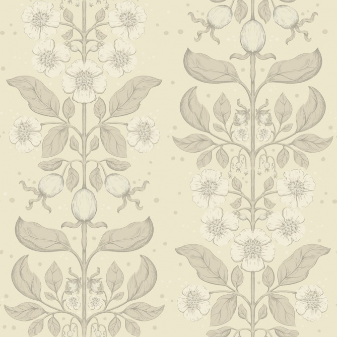 Papel pintado rosas silvestres beige claro - ROSANEA 01 | MURAKE - 203277