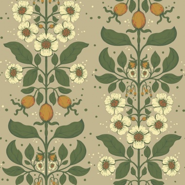 Papel pintado rosas silvestres topo - ROSANEA 04 | MURAKE - 203280