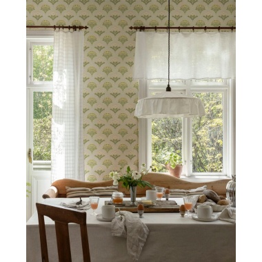 Papel pintado ramos florales beige claro - MAIVELA 01 | MURAKE - 203282
