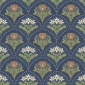 Papel pintado ramos florales azul oscuro - MAIVELA 05 | MURAKE - 203286