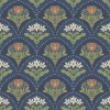 Papel pintado ramos florales azul oscuro - MAIVELA 05 | MURAKE - 203286