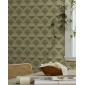 Papel pintado ramos florales beige verdoso - MAIVELA 04 | MURAKE - 203285