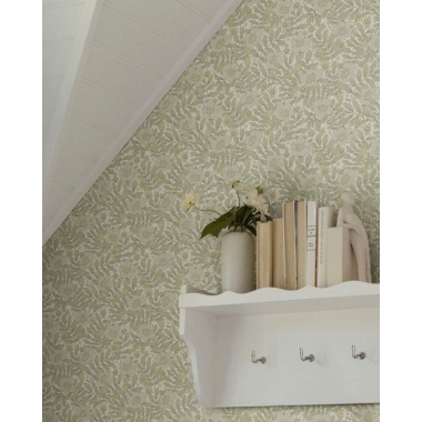 Papel pintado flores silvestres blanco - PRADENA 01 | MURAKE - 203287