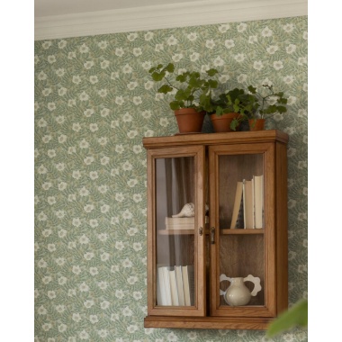 Papel pintado flores silvestres turquesa suave - PRADENA 02 | MURAKE - 203288