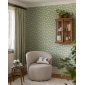 Papel pintado flores silvestres turquesa suave - PRADENA 02 | MURAKE - 203288