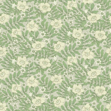 Papel pintado flores silvestres gris claro - PRADENA 03 | MURAKE - 203289