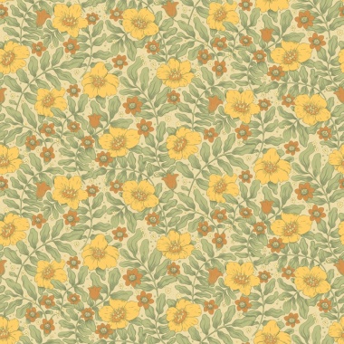 Papel pintado flores silvestres beige - PRADENA 04 | MURAKE - 203290