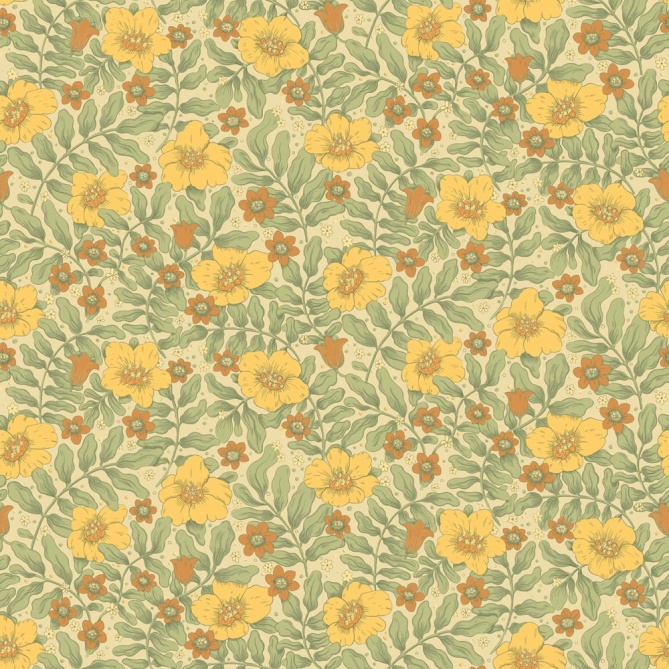 Papel pintado flores silvestres beige - PRADENA 04 | MURAKE - 203290