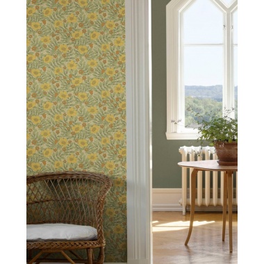 Papel pintado flores silvestres beige - PRADENA 04 | MURAKE - 203290
