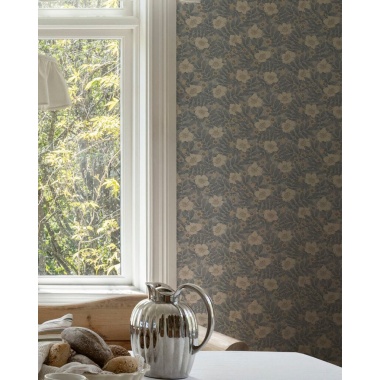 Papel pintado flores silvestres azul claro - PRADENA 05 | MURAKE - 203291