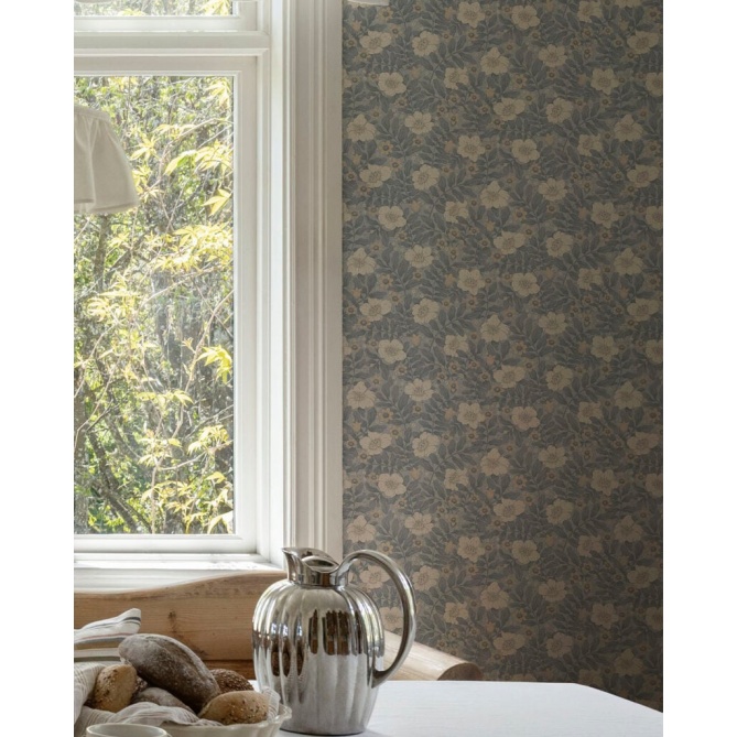 Papel pintado flores silvestres azul claro - PRADENA 05 | MURAKE - 203291