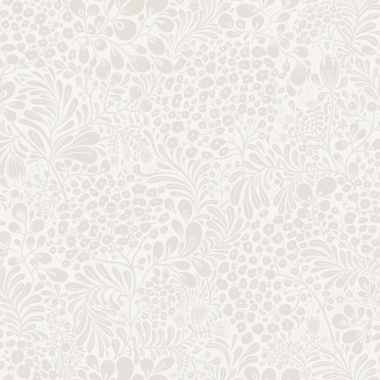 Papel pintado flores y hojas blanco - BRISENA 01 | MURAKE - 203259