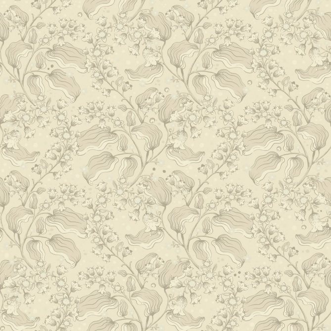 Papel pintado ramas de lilas beige claro - LILVENA 01 | MURAKE - 203292