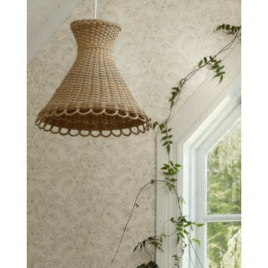Papel pintado ramas de lilas beige claro - LILVENA 01 | MURAKE - 203292
