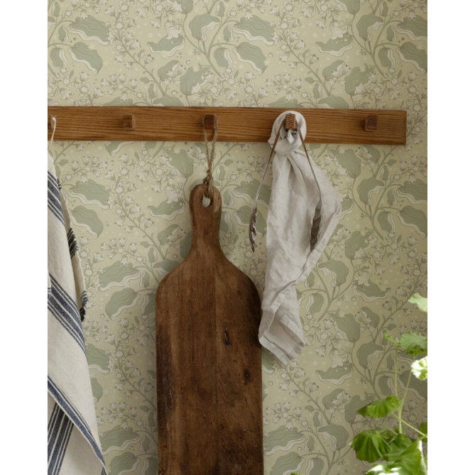 Papel pintado ramas de lilas verde claro - LILVENA 02 | MURAKE - 203293