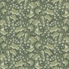 Papel pintado ramas de lilas verde oscuro - LILVENA 03 | MURAKE - 203294