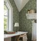 Papel pintado ramas de lilas verde oscuro - LILVENA 03 | MURAKE - 203294
