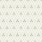Papel pintado rombos florales verde - CELVIRA 02 | MURAKE - 203297