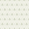 Papel pintado rombos florales verde - CELVIRA 02 | MURAKE - 203297