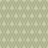 Papel pintado rombos florales verde salvia - CELVIRA 03 | MURAKE - 203298