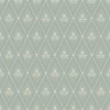 Papel pintado rombos florales verde grisáceo - CELVIRA 05 | MURAKE - 203300