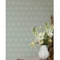 Papel pintado rombos florales verde grisáceo - CELVIRA 05 | MURAKE - 203300
